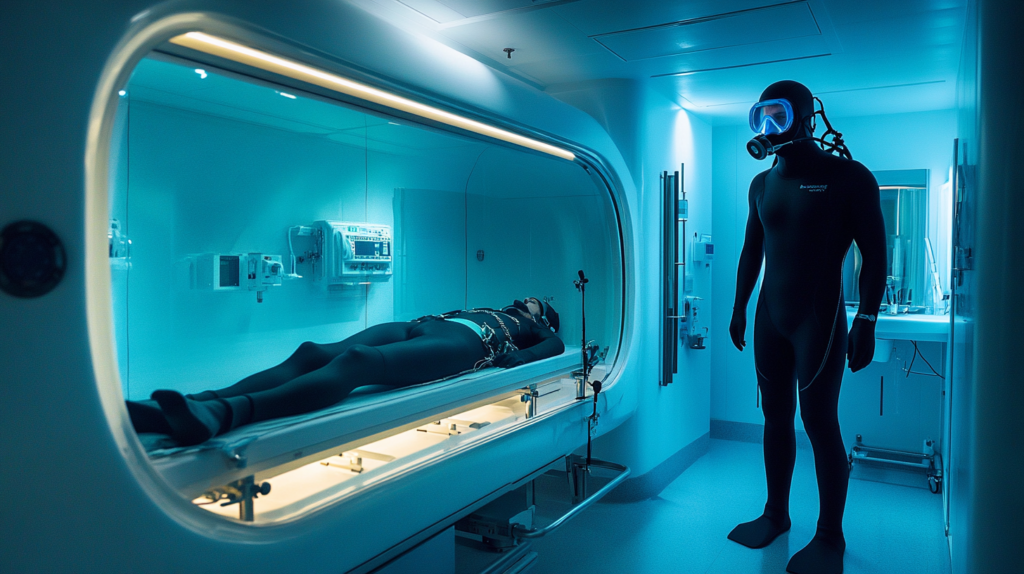Cámara hiperbárica para buceadores