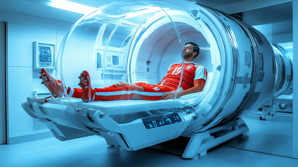 Cámara hiperbárica para futbolistas